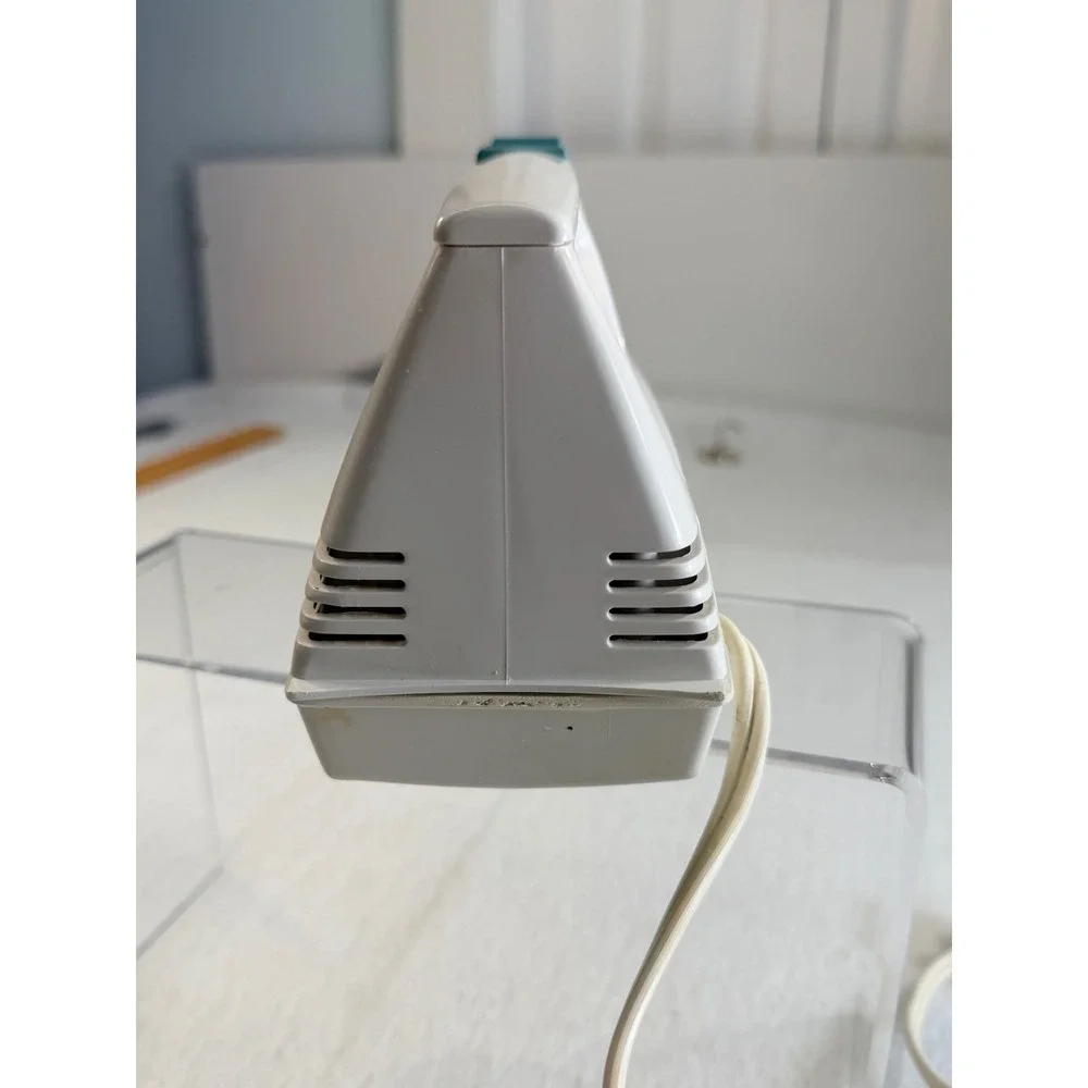 Sunbeam Mixmaster Hand Mixer White Teal 4 Speed Model 03151 110W Corded Electric